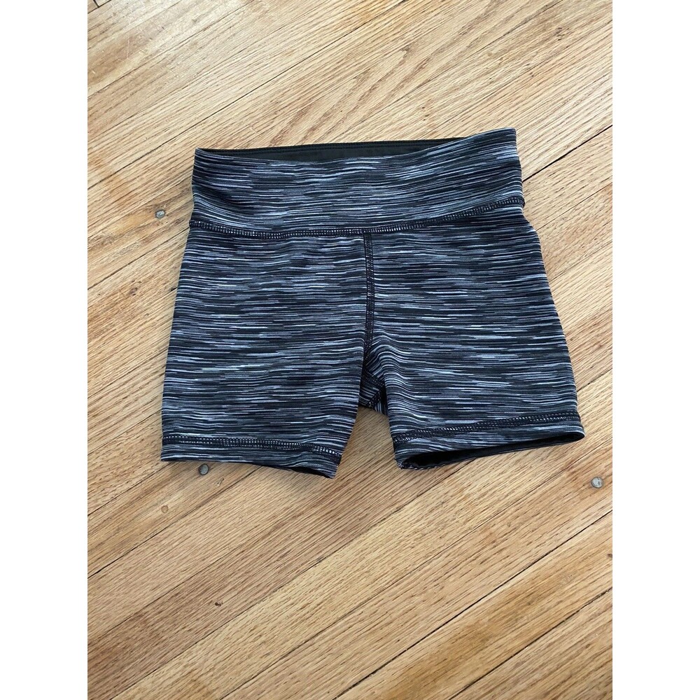 Old Navy Girl 6/7 Go-Dry Active Shorts Black And White EUC